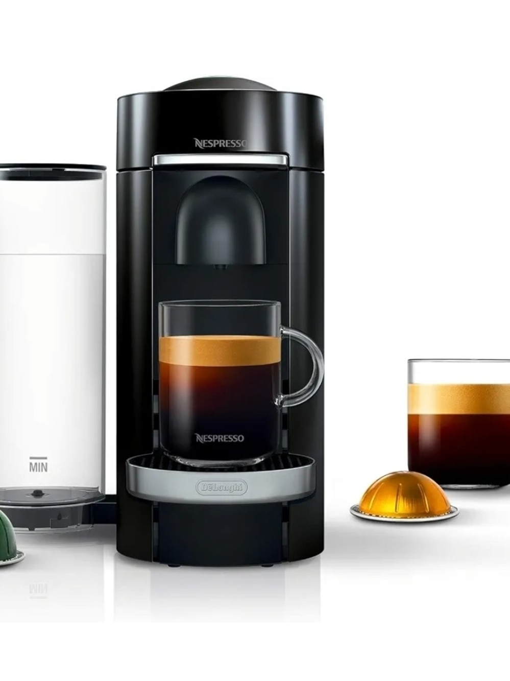 Nespresso Vertuo Plus Deluxe Coffee & Espresso Maker by De'Longhi, Black